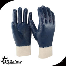 Los mejores guantes de nitrilo del revestimiento de interbloqueo guantes industriales de trabajo pesado de goma